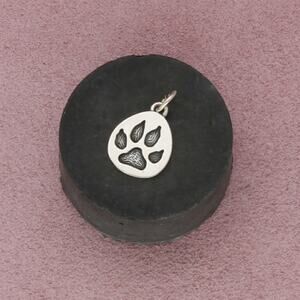 james avery sterling silver paw print charm pendant
